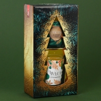 Свечи в стакане новогодние &laquo;Новый год: Чудеса случаются&raquo;,   набор, 2 шт., аромат белый орех и ель