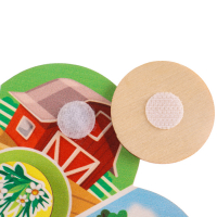 Головоломка. Обучающий круг с липучками &laquo;Кто где живёт и кто что ест?&raquo;