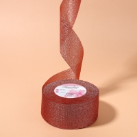 Лента парчовая, 50 мм, 23 ± 1 м, цвет красный №039 Лента парчовая, 50 мм, 23 ± 1 м, цвет красный №039