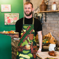 Кухонный набор &laquo;Генерал кухни&raquo;, фартук 60х70 см, прихватка 20х20 см, полотенце 35х60 см