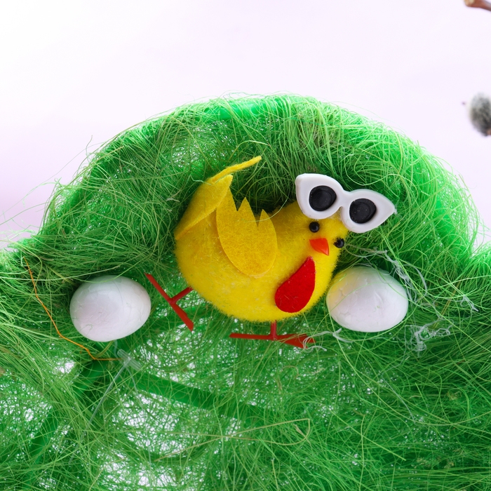 Пасхальная декоративная корзинка Пасхальная декоративная корзинка "Цветочек" 24х24х4 см