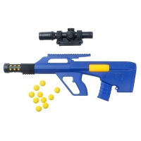 Бластер &laquo;Помповый AUG&raquo;, стреляет мягкими шариками, прицел