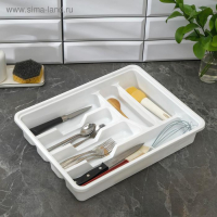 Лоток-вкладыш для столовых приборов, 2-х ярусный, цвет фисташковый Лоток-вкладыш для столовых приборов, 2-х ярусный, цвет фисташковый