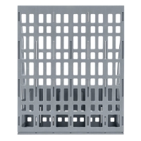 Лоток для бумаг "Стамм", cборный, вертикальный, 2 отделения, серый Лоток для бумаг "Стамм", cборный, вертикальный, 2 отделения, серый