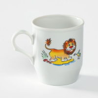 Набор посуды фарфоровой «Зоопарк», 3 предмета: тарелка d=20 см, салатник d=19,8 см, кружка 200 мл Набор посуды фарфоровой «Зоопарк», 3 предмета: тарелка d=20 см, салатник d=19,8 см, кружка 200 мл