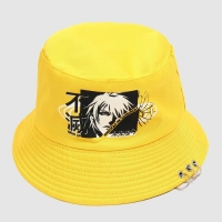 Панама &laquo;Никогда не сдавайся&raquo;, цвет жёлтый, аниме, р-р 56
