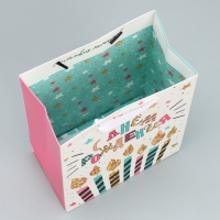 Набор пакетов подарочных ламинированных, двухсторонние, упаковка, &laquo;С Днем Рождения&raquo; 18 х 23 х 10 см ‒ 40 х 31 х 11.5 см