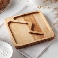 Менажница квадратная Доляна «Авеллино», 18×18×1,8 см см, 2 секции, берёза, пропитана маслом Менажница квадратная Доляна «Авеллино», 18×18×1,8 см см, 2 секции, берёза, пропитана маслом