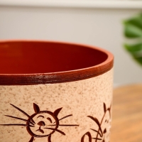 Горшок цветочный "Атлант" котики 5 л