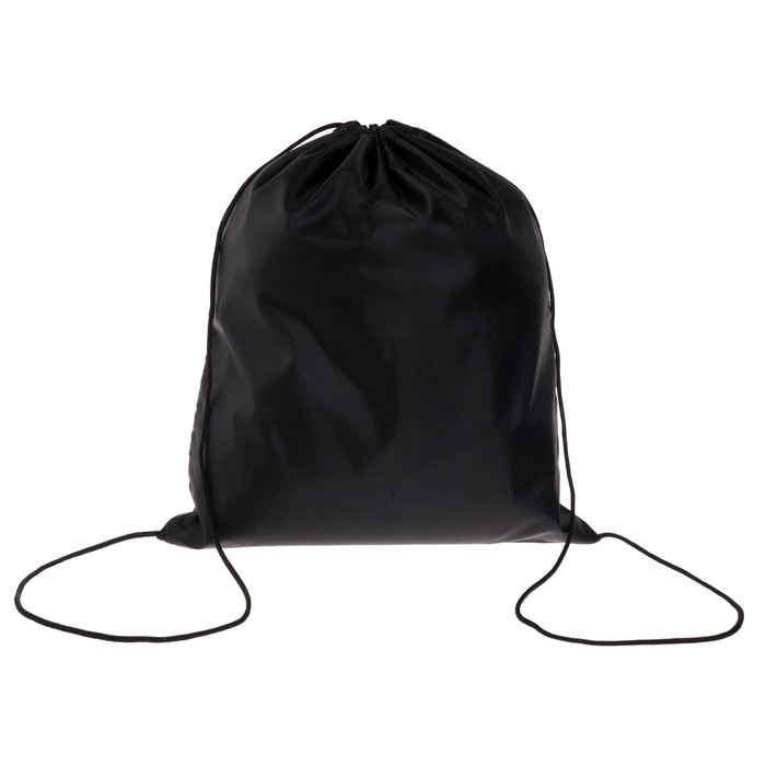 Мешок для обуви 420 х 340 мм, Мешок для обуви 420 х 340 мм, "Стандарт" СДС-1, (мягкий полиэстер, плотность 210 D), чёрный