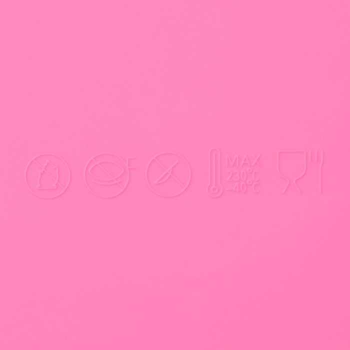 Коврик для айсинга Доляна &laquo;Ретро&raquo;, силикон, 38,5&times;12&times;0,3 см, цвет розовый