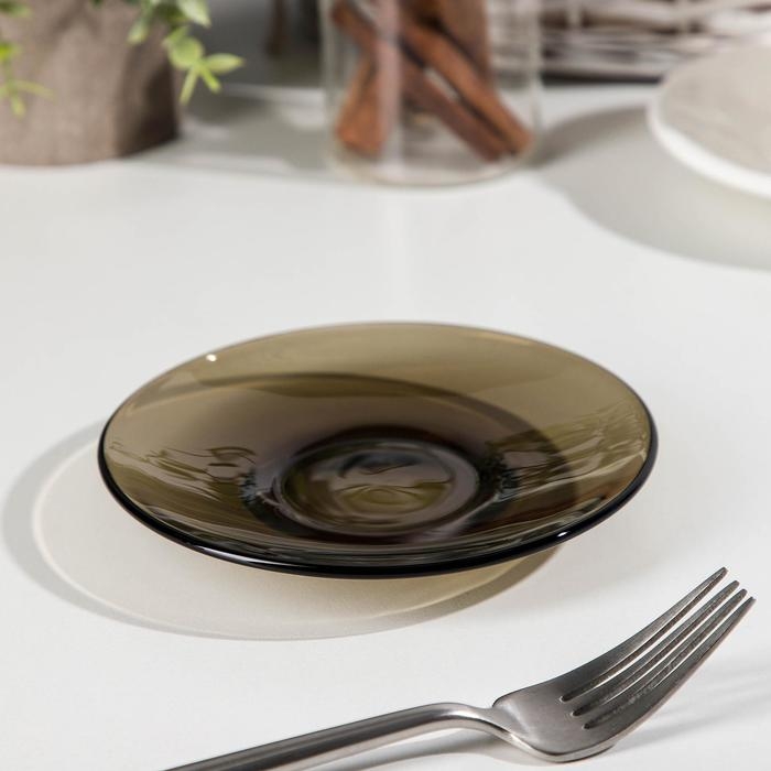 Блюдце стеклянное &laquo;С добрым утром&raquo;, d=13 см