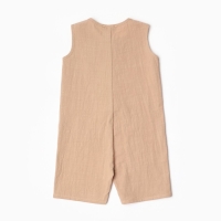 Комбинезон детский без рукавов MINAKU, цвет бежевый, размер 68-74