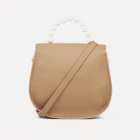 Сумка детская для девочки на магните, цвет бежевый