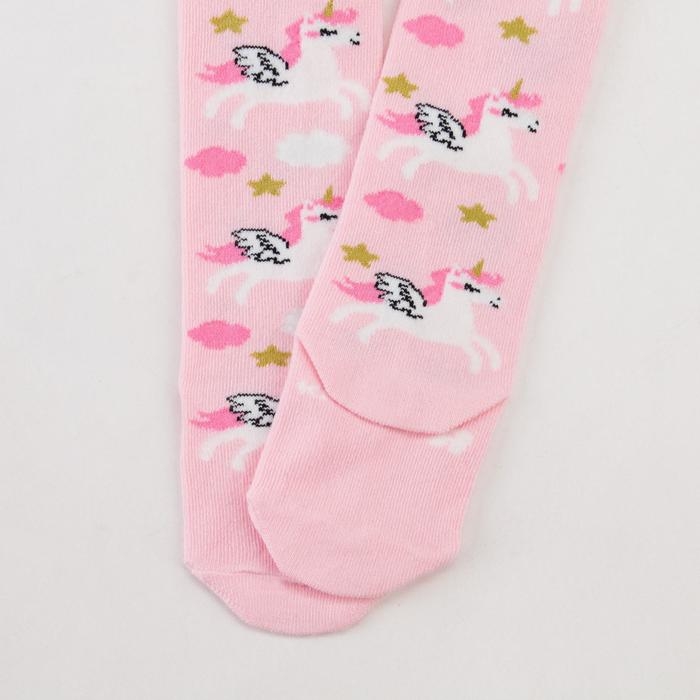 Колготки Крошка Я &laquo;Единороги&raquo;, цвет розовый, рост 86-92 см