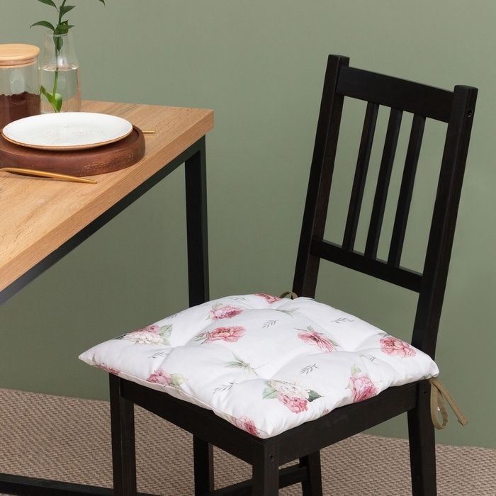 Сидушка на стул Этель Tenderness 42х42 см, 100% хл, репс 210 г/м2 Сидушка на стул Этель Tenderness 42х42 см, 100% хл, репс 210 г/м2