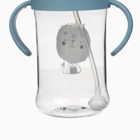 Поильник - непроливайка детский с силиконовой трубочкой и грузиком, от 9 мес., 350 мл., с ручками, цвет голубой, Крошка Я Поильник - непроливайка детский с силиконовой трубочкой и грузиком, от 9 мес., 350 мл., с ручками, цвет голубой, Крошка Я