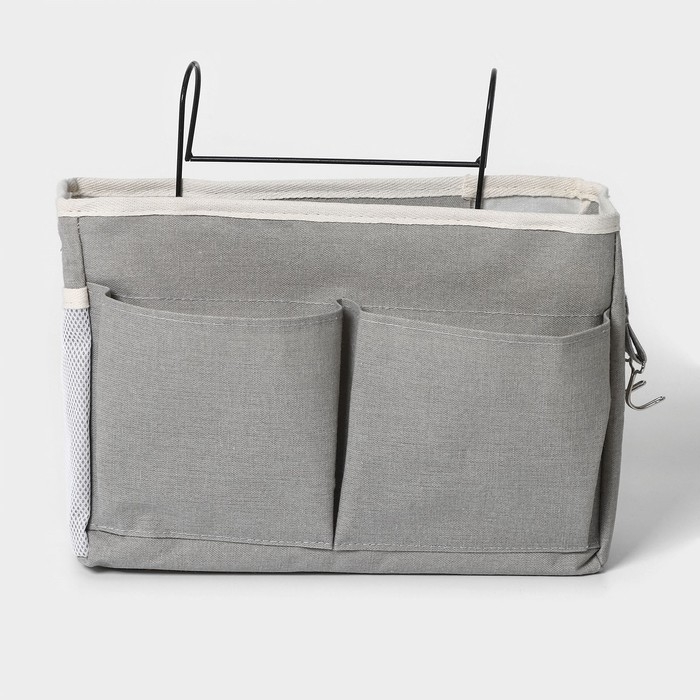 Органайзер подвесной с карманами LaDо́m, 3 отделения, 30×10×20 см, цвет серый Органайзер подвесной с карманами LaDо́m, 3 отделения, 30×10×20 см, цвет серый