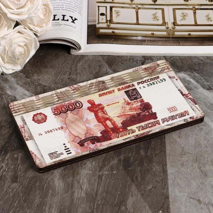 Купюрница Купюрница "5000 рублей", плоская, печать, 18,5х9,5х0,8 см