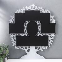 Фоторамка на 8 фото 10х10, 10х15 см "Семейное древо" белая 60х50х2 см Фоторамка на 8 фото 10х10, 10х15 см "Семейное древо" белая 60х50х2 см