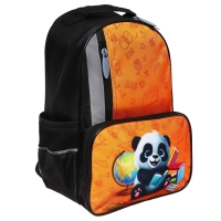 Рюкзак школьный, 37 х 26 х 13 см, эргономичная спинка, Calligrata ОРТ "Панда" Рюкзак школьный, 37 х 26 х 13 см, эргономичная спинка, Calligrata ОРТ "Панда"