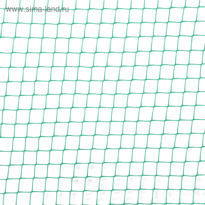 Сетка садовая, 2 &times; 10 м, ячейка ромб 6 &times; 6 мм, от птиц, пластиковая, зелёная, Greengo