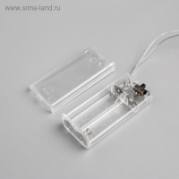 Светодиодная фигура &laquo;Снеговичок в шапке&raquo; 7 &times; 15 &times; 7 см, акрил, 8 LED, батарейки ААх2 (не в комплекте), свечение белое