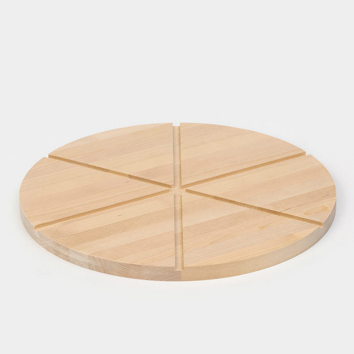 Доска для пиццы Adelica &laquo;Итальяно&raquo;, 6 кусков, d=32 см, толщина 1,8 см, берёза