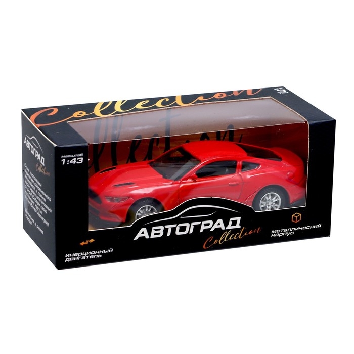 Машинка металлическая &laquo;Спорт&raquo;, инерционная, масштаб 1:43, цвет красный