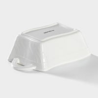 Форма для выпечки из жаропрочной керамики Доляна &laquo;Прямоугольник. Менно&raquo;, 17&times;9&times;5,5 см, цвет белый