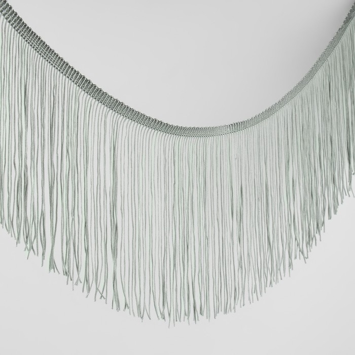 Тесьма декоративная &laquo;Бахрома&raquo;, 15 см, 5 &plusmn; 0,5 м, цвет серый