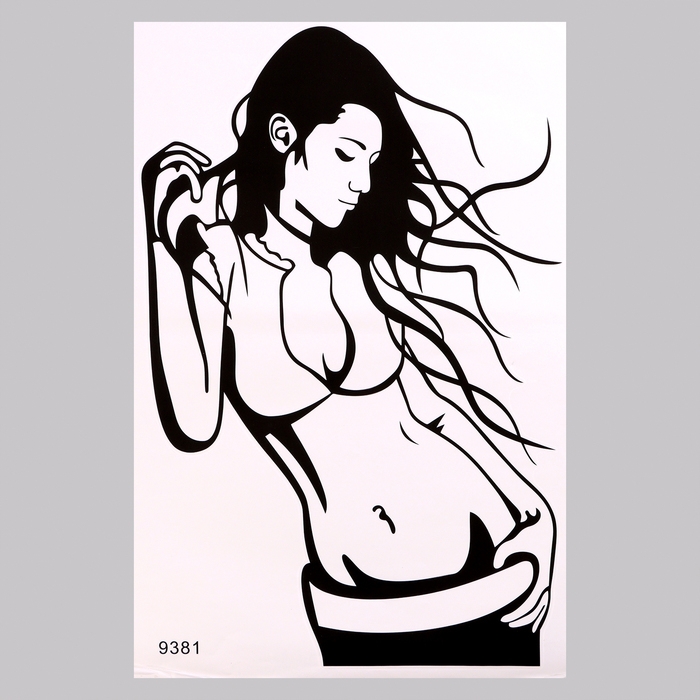 Наклейка 3Д интерьерная Девушка 57*40см Наклейка 3Д интерьерная Девушка 57*40см