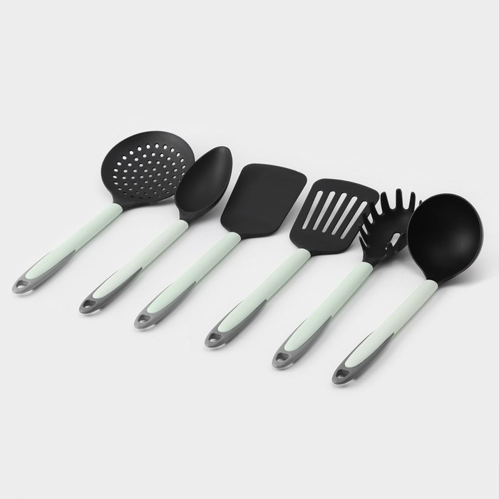 Набор кухонных принадлежностей Доляна &laquo;Софти&raquo;, 6 предметов, цвет МИКС