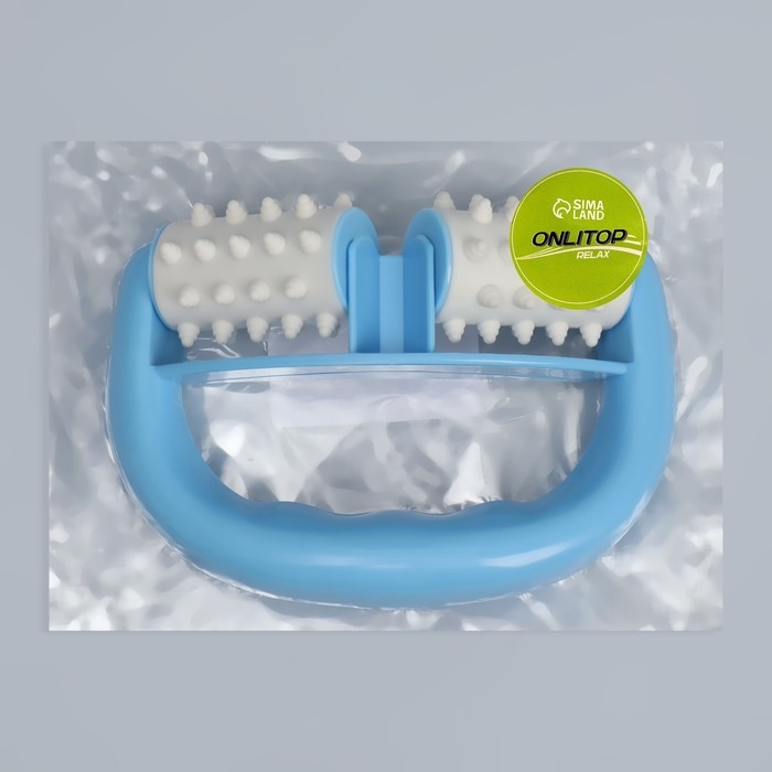 Массажёр &laquo;Роллер&raquo;, с шипами, универсальный, 14 &times; 10 &times; 5 см, цвет МИКС