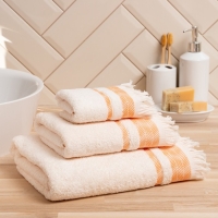 Полотенце махровое LoveLife &laquo;Муссон&raquo; 70х120 см, оранжевый, 100% хлопок, 500 гр/м2