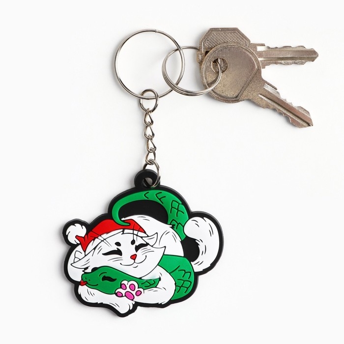 Брелок новогодний, для ключей, резиновый &laquo;Исполнения желаний&raquo;, 5,5 х 10,6 см