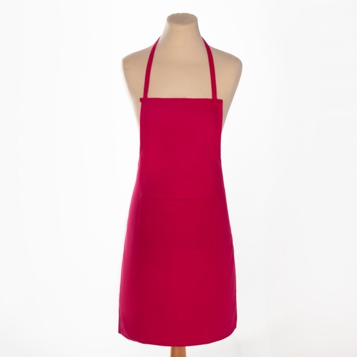 Фартук Доляна "Классика", цв.розовый, 80*60 см, 100% п/э