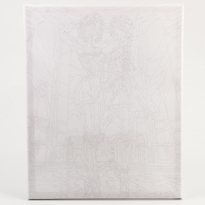 Картина по номерам на холсте с подрамником &laquo;Балерины-близняшки&raquo;, 40 х 50 см