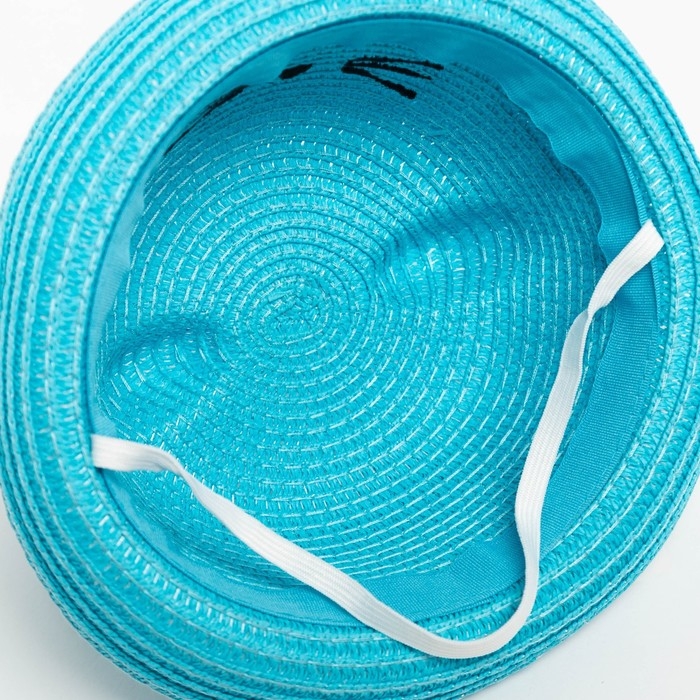 Шляпа для девочки MINAKU Шляпа для девочки MINAKU "Кошечка", цв. голубой, р-р 50