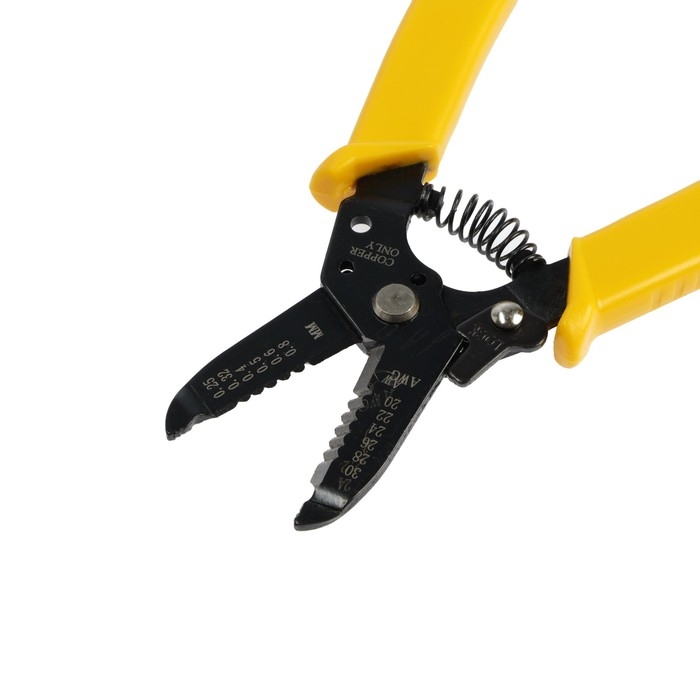 Стриппер ТУНДРА, для зачистки кабеля, 30 - 20 AWG, 0.25 - 0.8 мм Стриппер ТУНДРА, для зачистки кабеля, 30 - 20 AWG, 0.25 - 0.8 мм