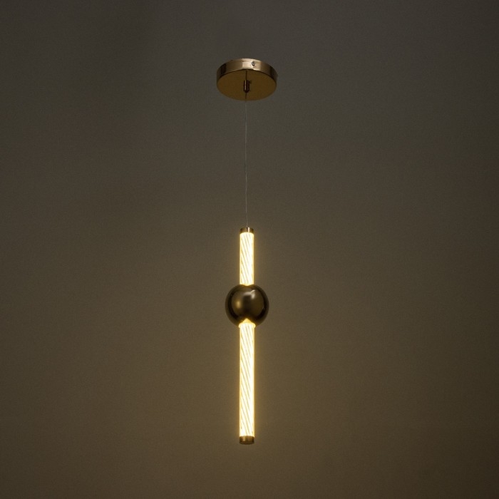 Светильник BayerLux "Минея" LED 18Вт золото 9х9х50-150 см