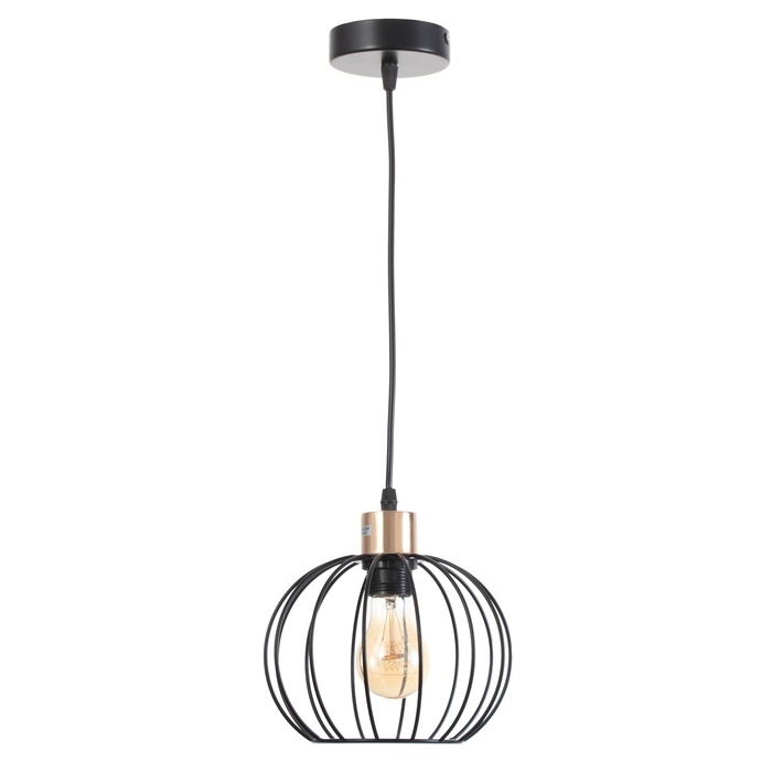 Люстра "Контур" 1х60Вт Е27 Чёрный 20х20х22(90)см