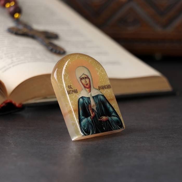 Икона Икона "Матрона Московская", селенит