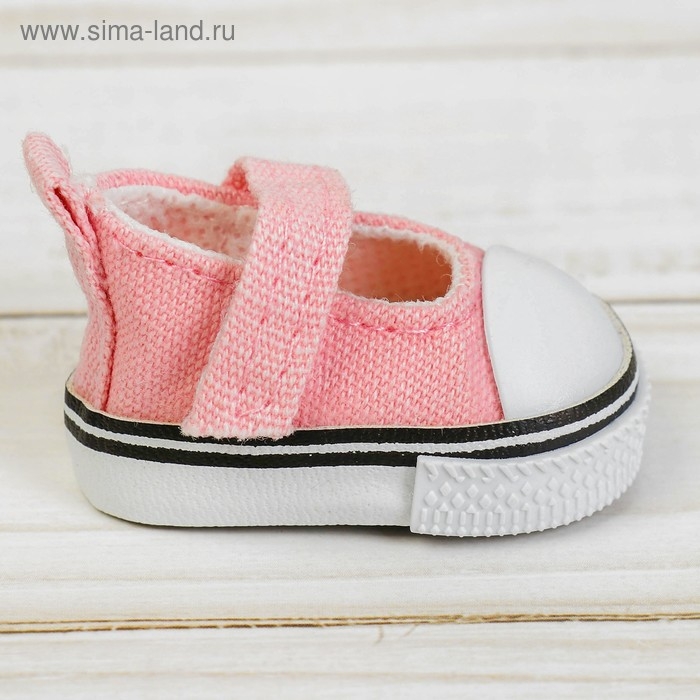 Полукеды для кукол, длина подошвы 5 см, цвет нежно-розовый Полукеды для кукол, длина подошвы 5 см, цвет нежно-розовый