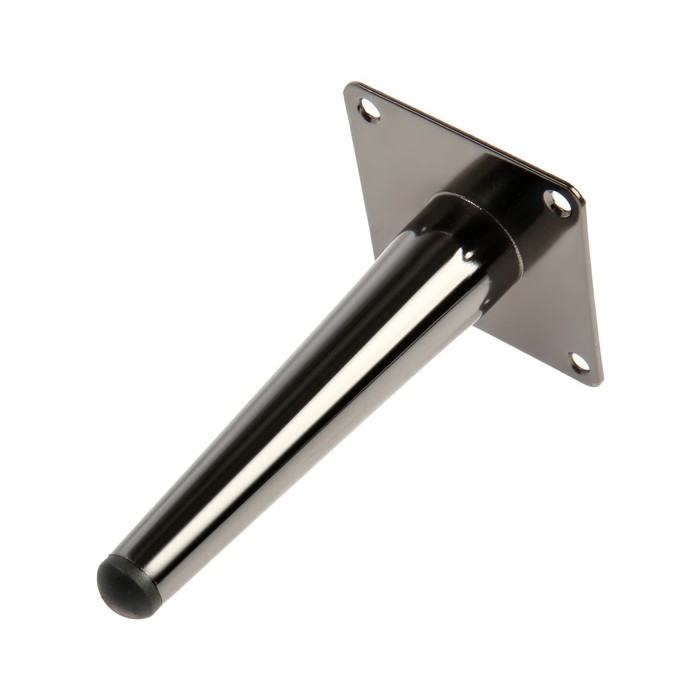 Опора мебельная CAPPIO OP08,h=150мм,толщ площ 1,8, цвет глянцевый черный Опора мебельная CAPPIO OP08,h=150мм,толщ площ 1,8, цвет глянцевый черный