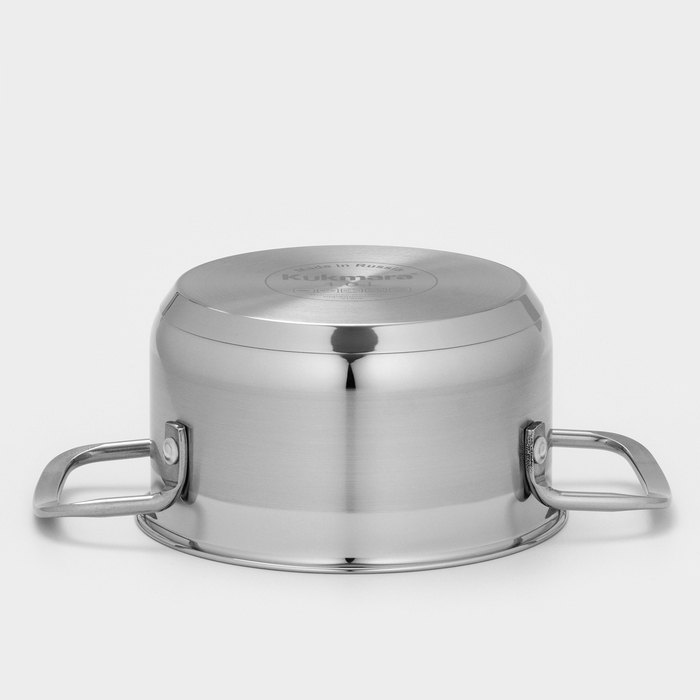 Кастрюля ORION, 1 л, d=14 см, стеклянная крышка, капсульное дно, индукция