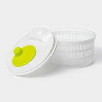 Центрифуга для сушки зелени "Оазис" 3,2 л, пластик, цвет бело-зеленый Центрифуга для сушки зелени "Оазис" 3,2 л, пластик, цвет бело-зеленый