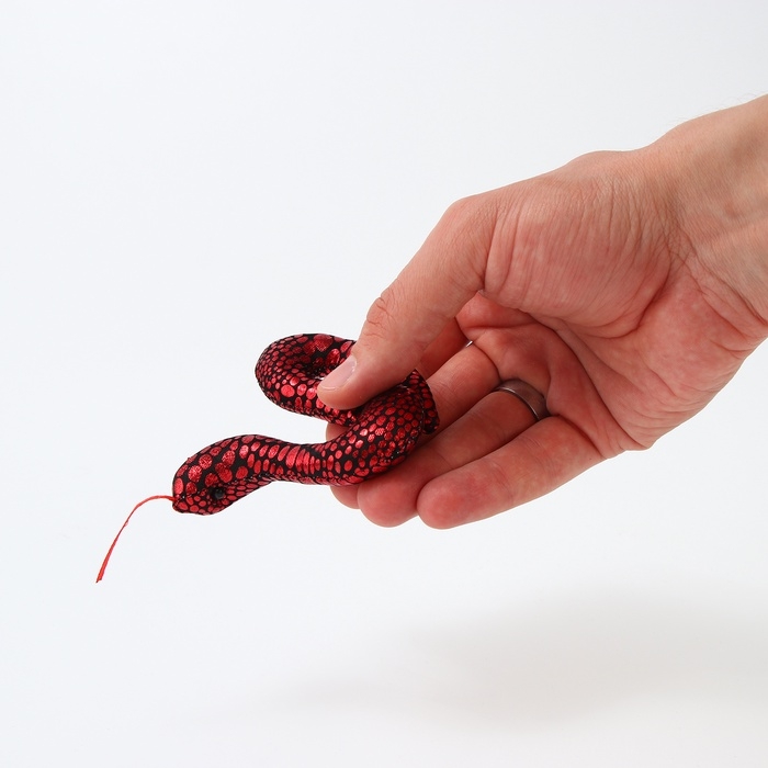 Мягкий магнит Мягкий магнит "Змея" блестящая, 9 см, цвет МИКС