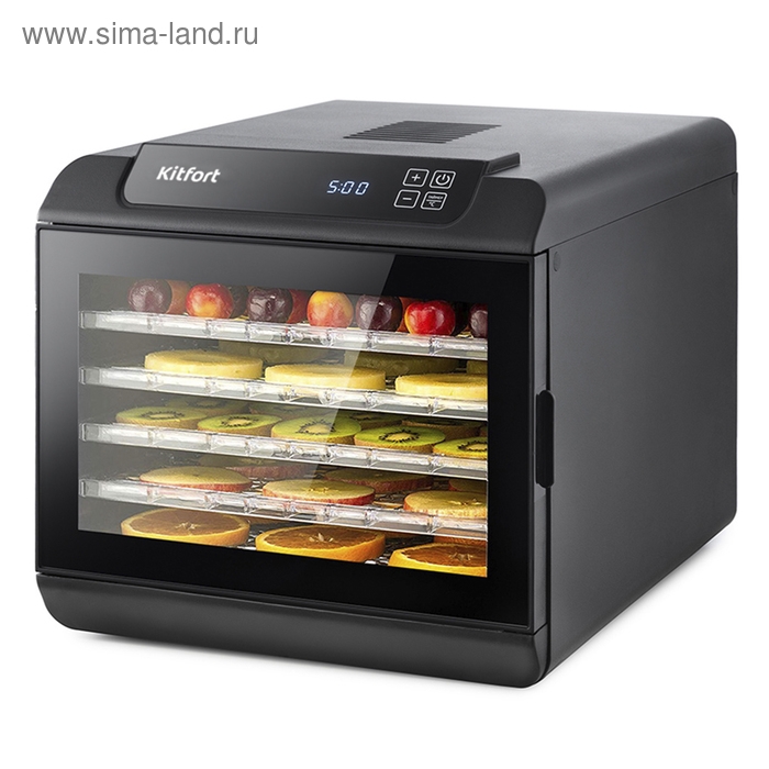 Сушилка для овощей и фруктов Kitfort KT-1905, 500 Вт, 6 ярусов, чёрная Сушилка для овощей и фруктов Kitfort KT-1905, 500 Вт, 6 ярусов, чёрная