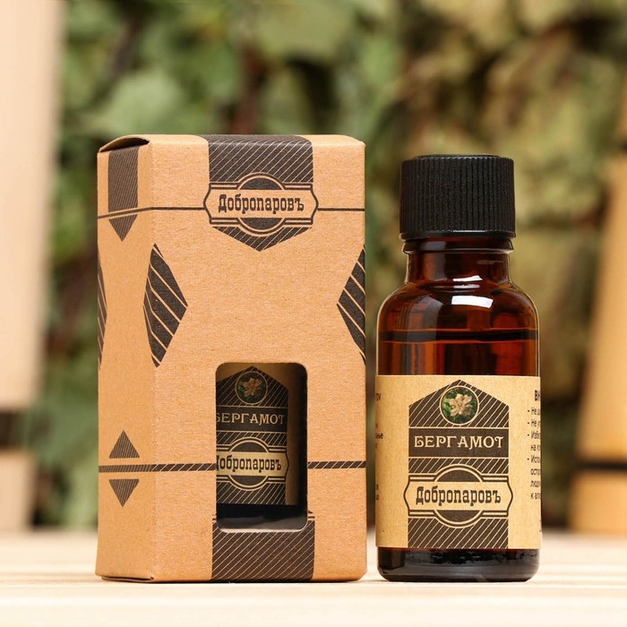 Масло эфирное Масло эфирное "Бергамот" 20мл, крафт, Добропаровъ
